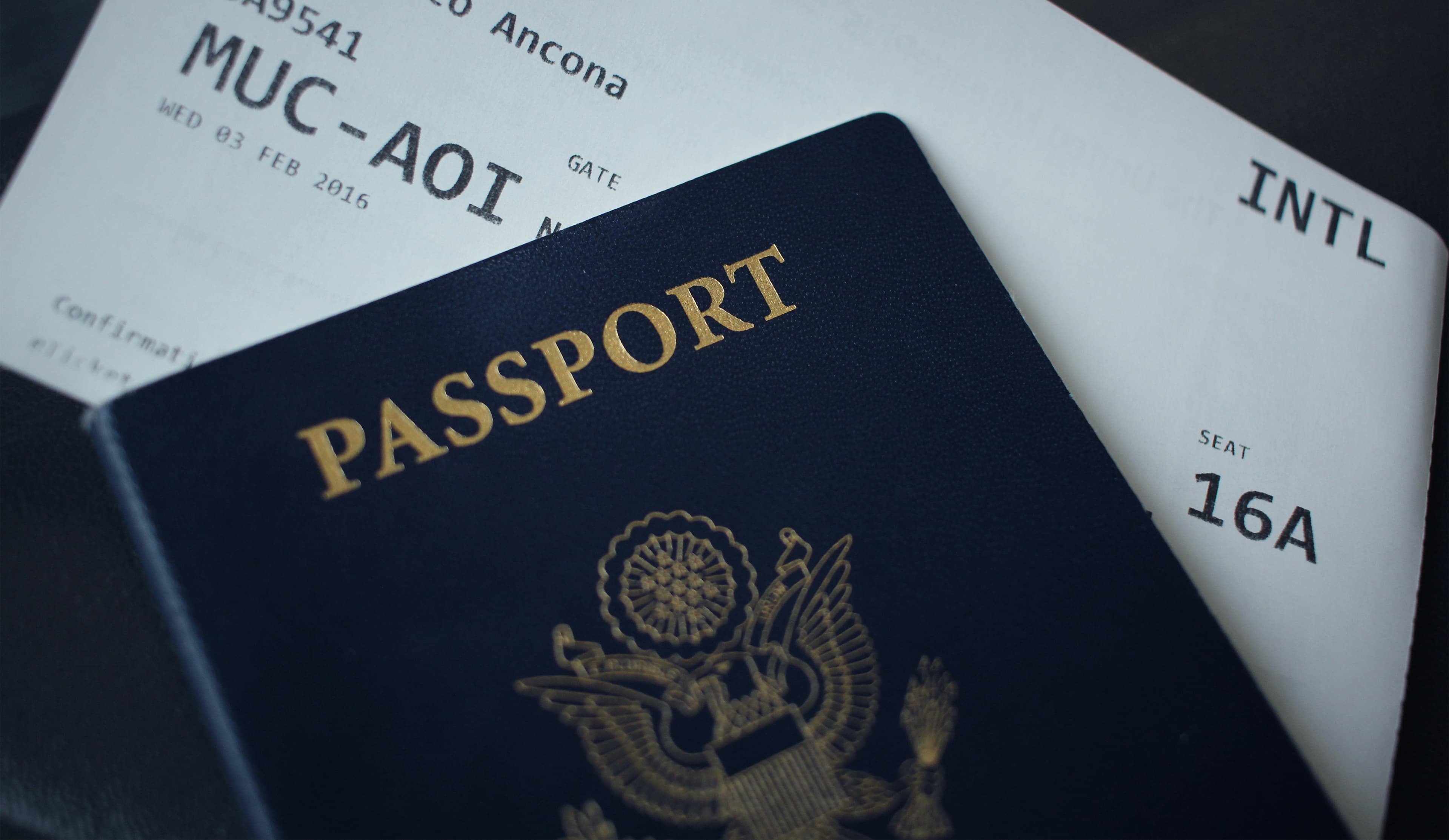 Passport and travel documents for citizenship consultation